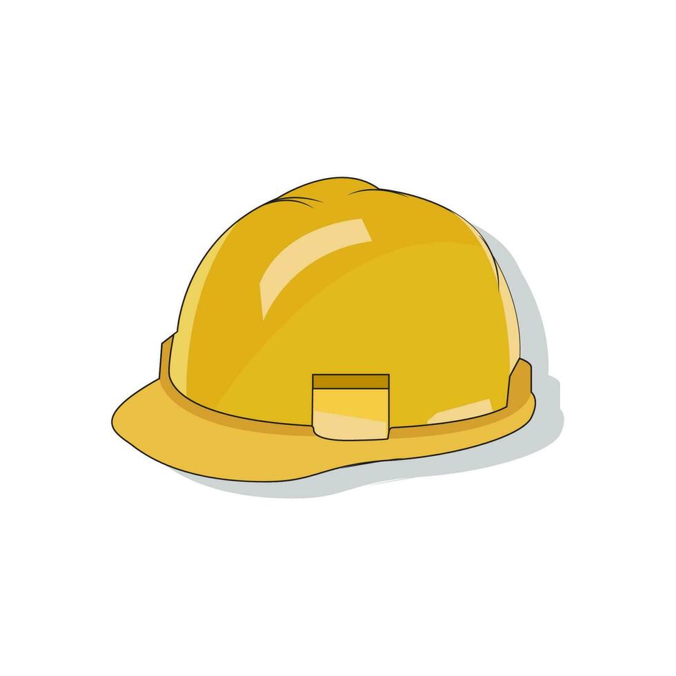 yellow project helmet illustration design vector