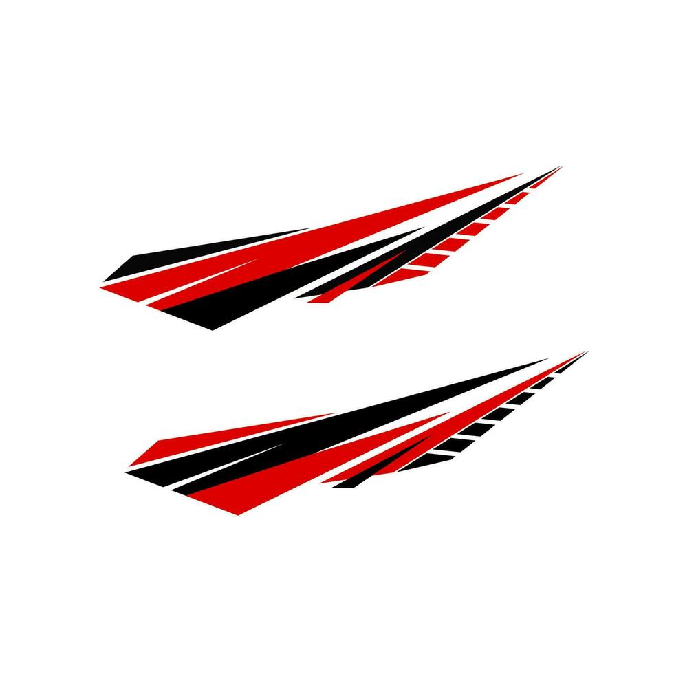 car wrapping decal template vector design. racing car body decals.