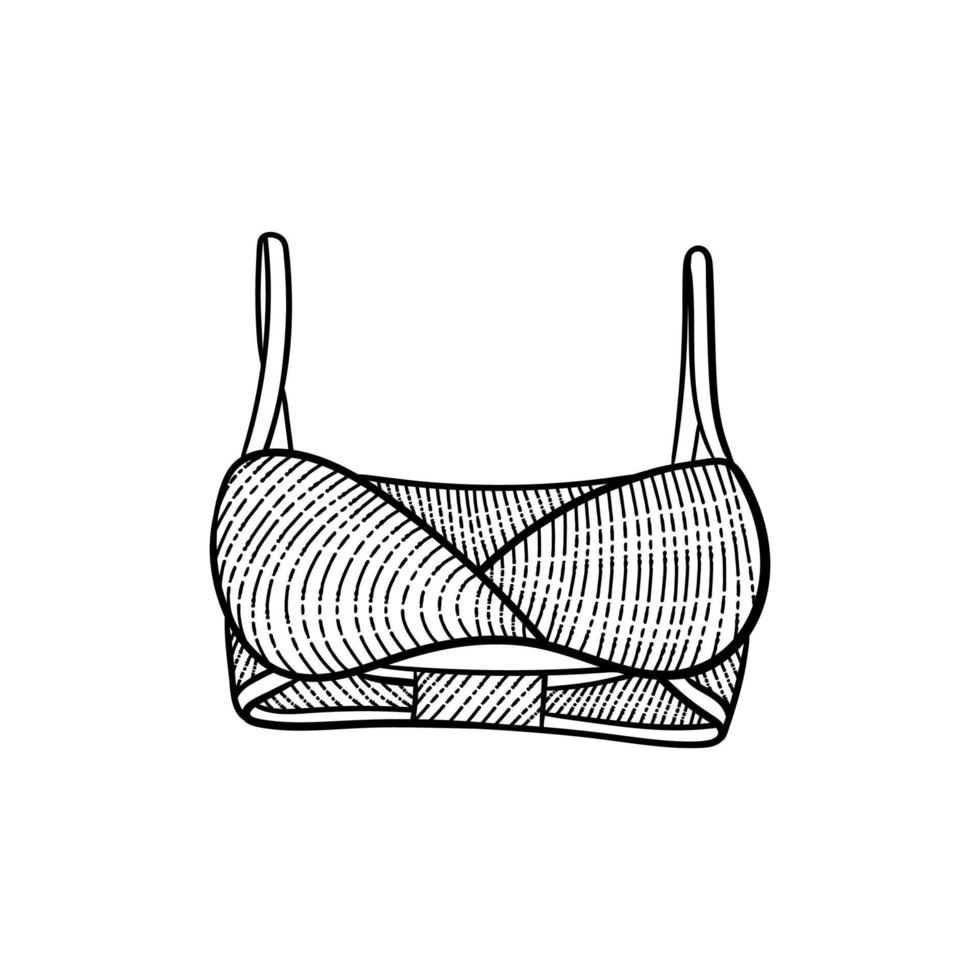 Bra sexy vintage style creative design vector