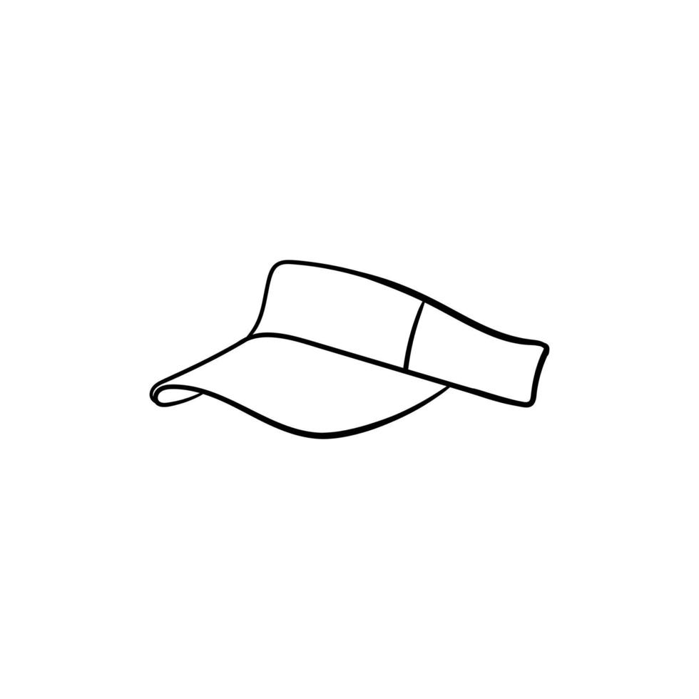 Hat sport golf line simple design vector