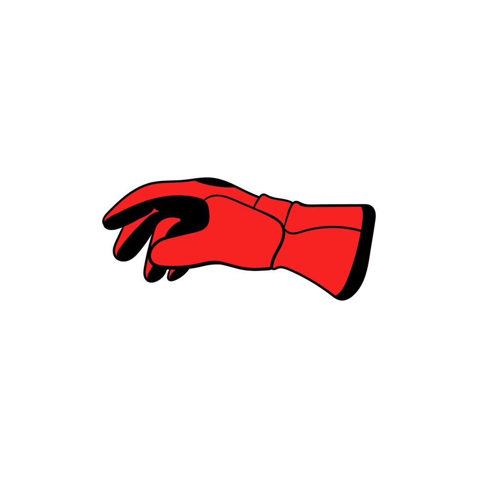 Winter gloves illustration creative design vector