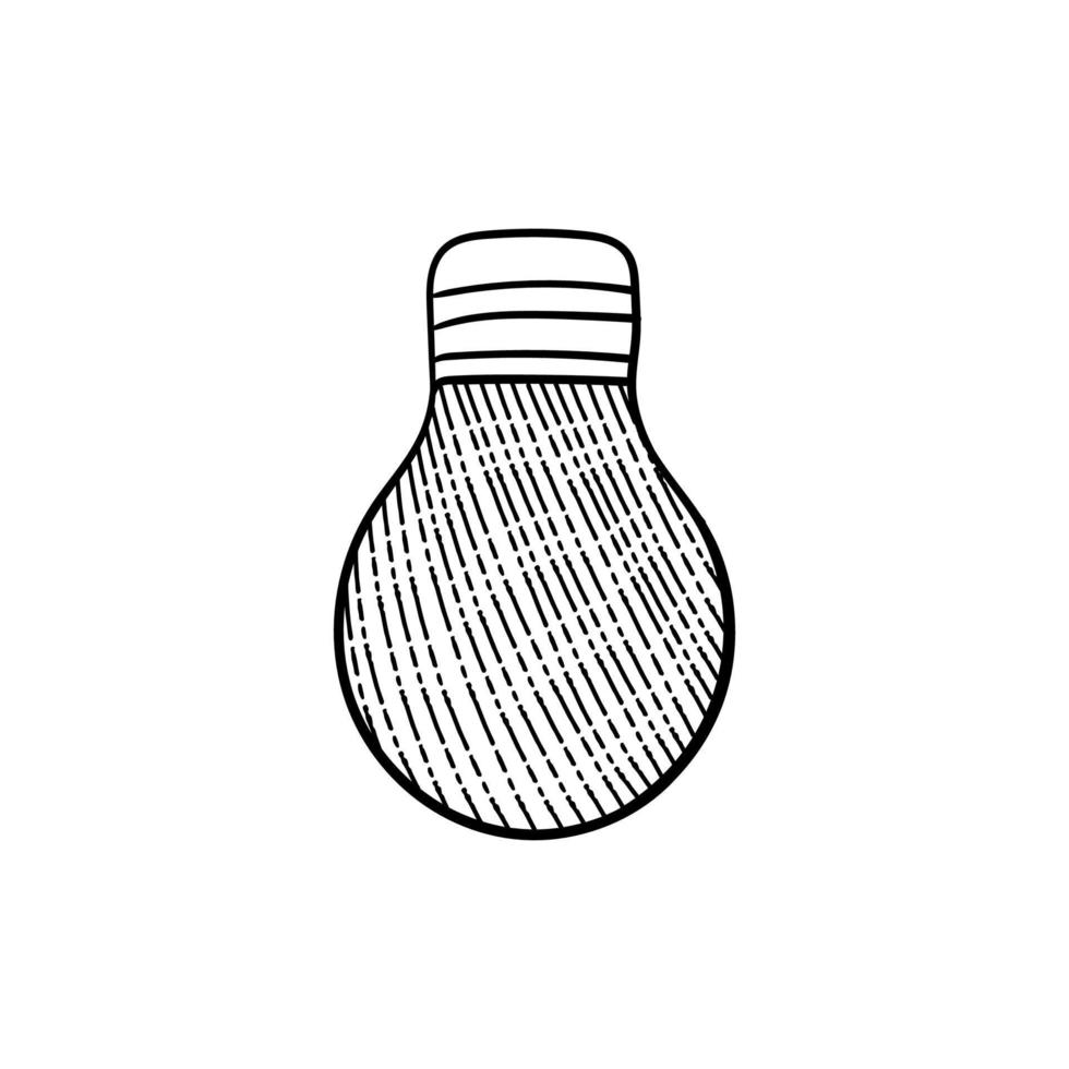 ligero bulbo resplandor línea ilustración creativo diseño vector