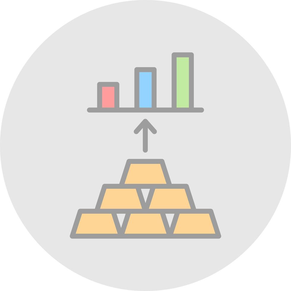 Gold Investing Vector Icon Design