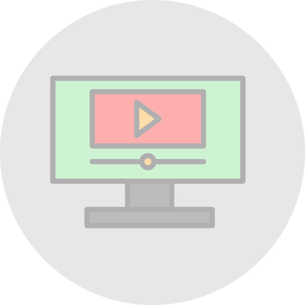 Live Stream Vector Icon Design