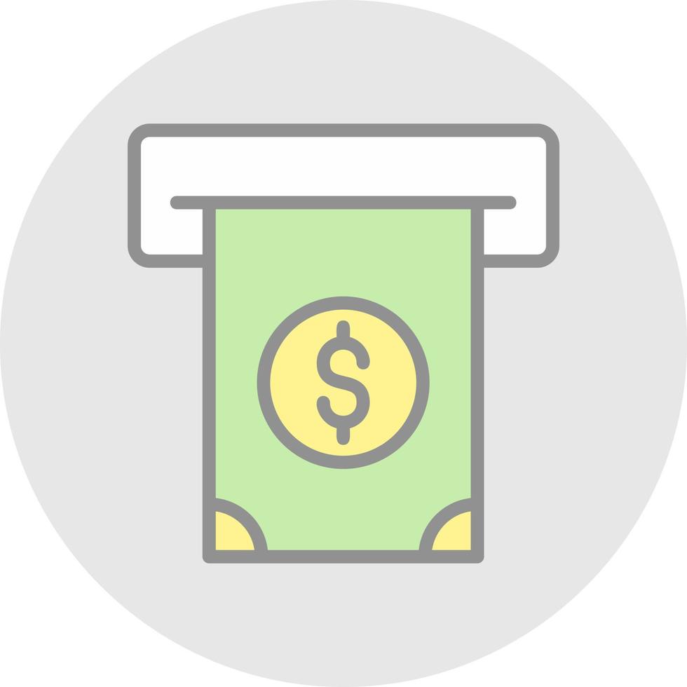 Cash Withdrawal Vector Icon Design