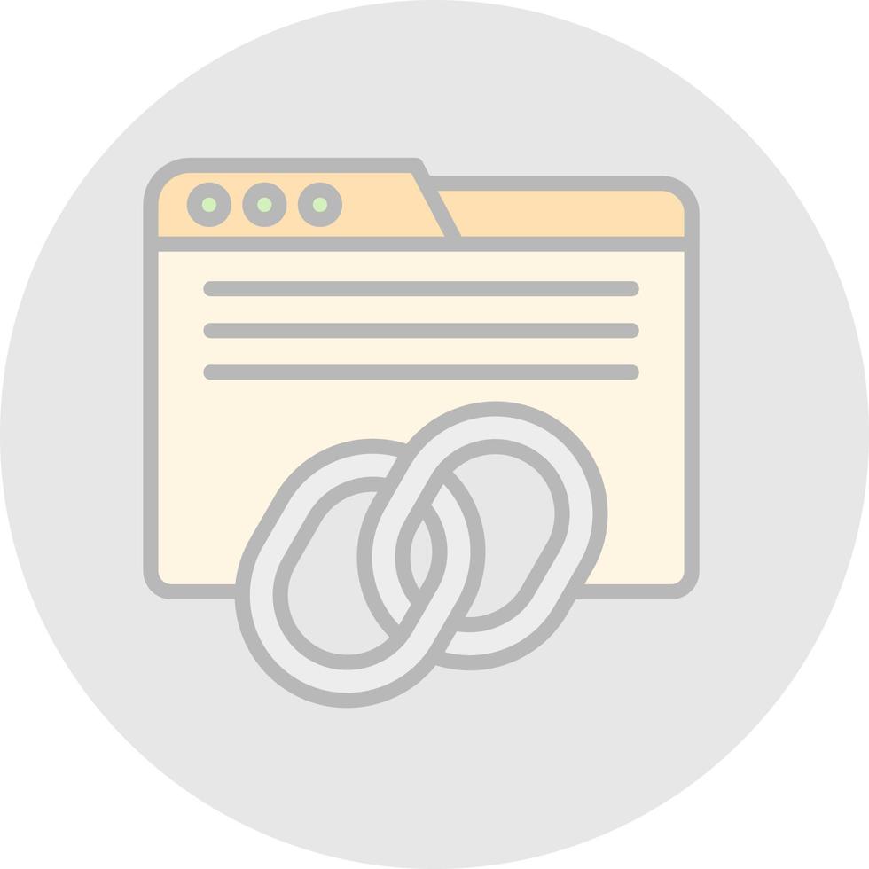 Backlinks Vector Icon Design