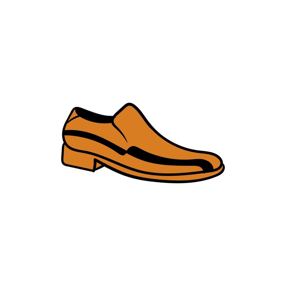 Casual man shoes fashion line creative design vector
