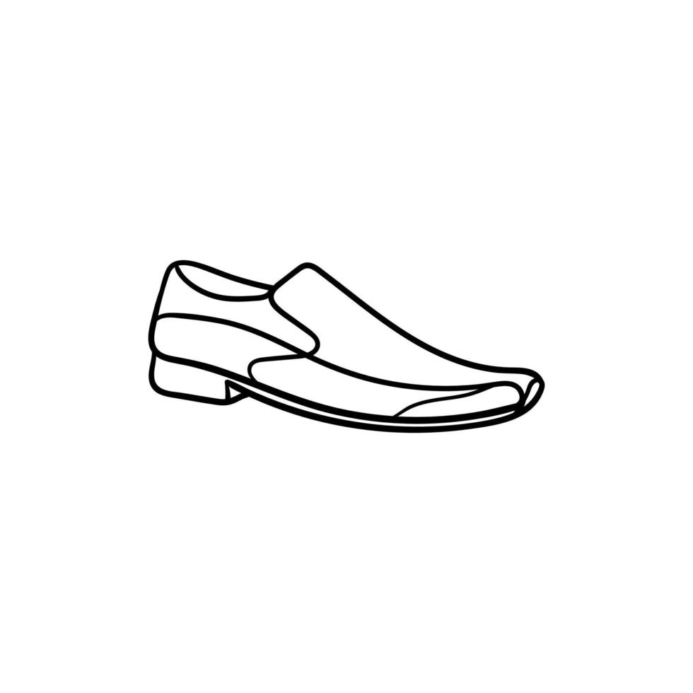 Man shoes formal outline art creative design vector