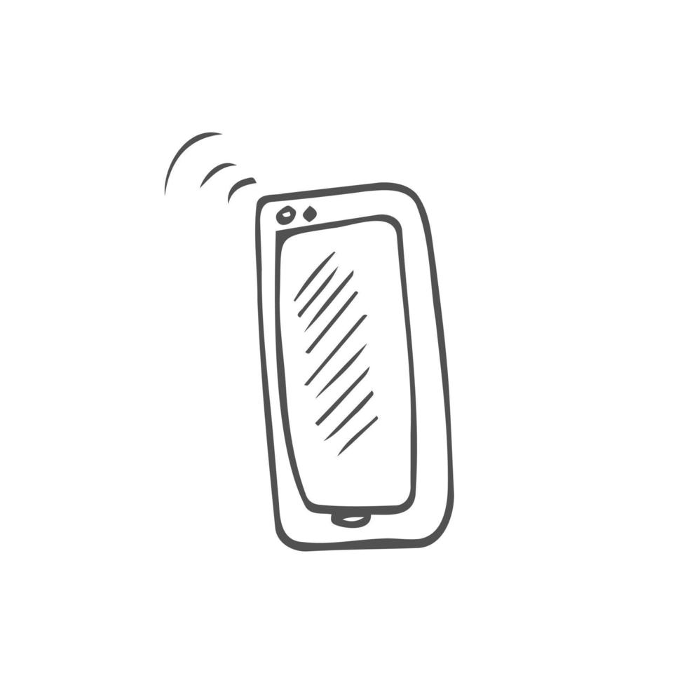 Doodle Vector Single Sketch Smartphone