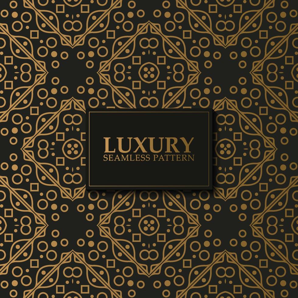 luxury dark seamless pattern background vector