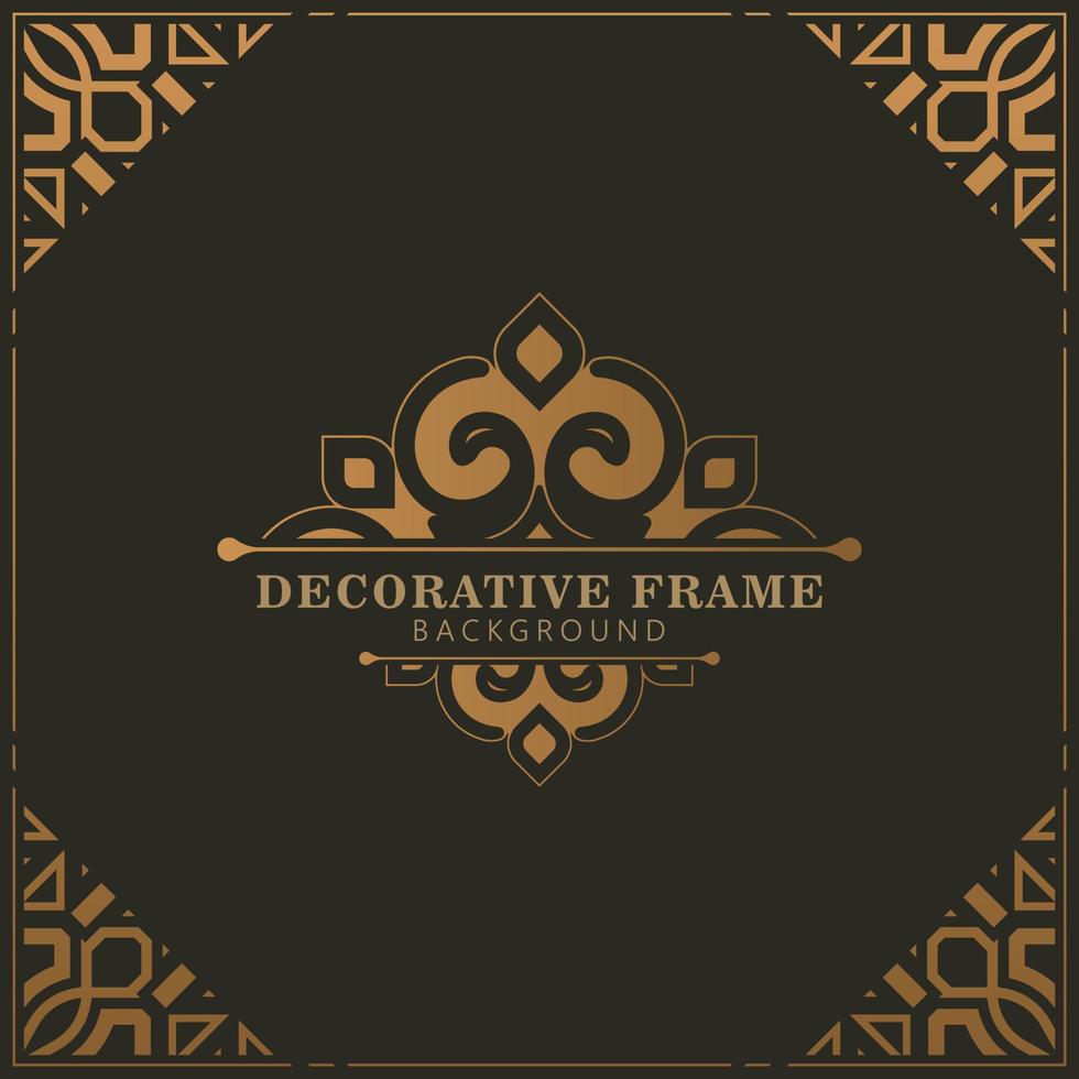 Elegant decorative frame design background vector