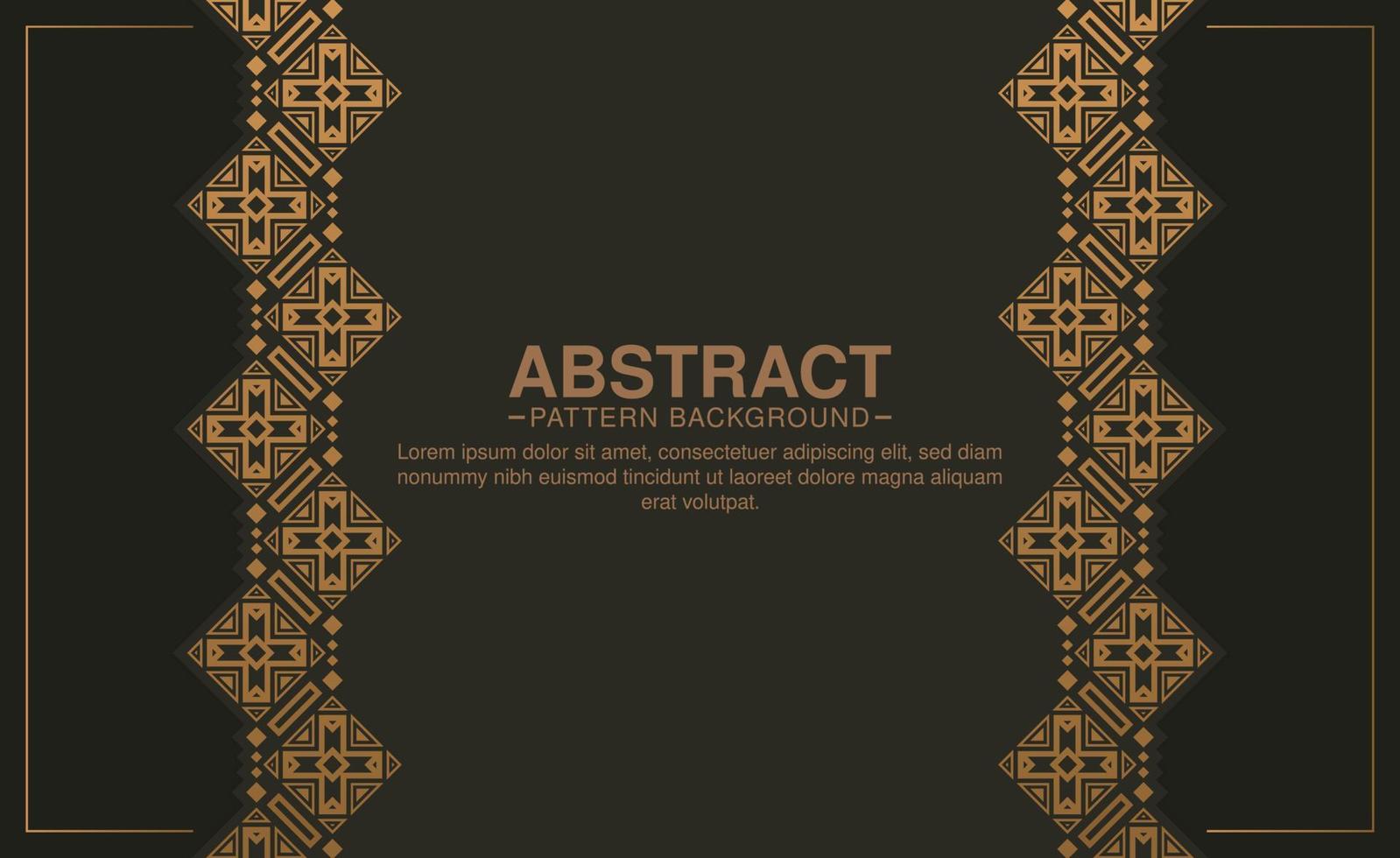 Elegant pattern style dark background vector