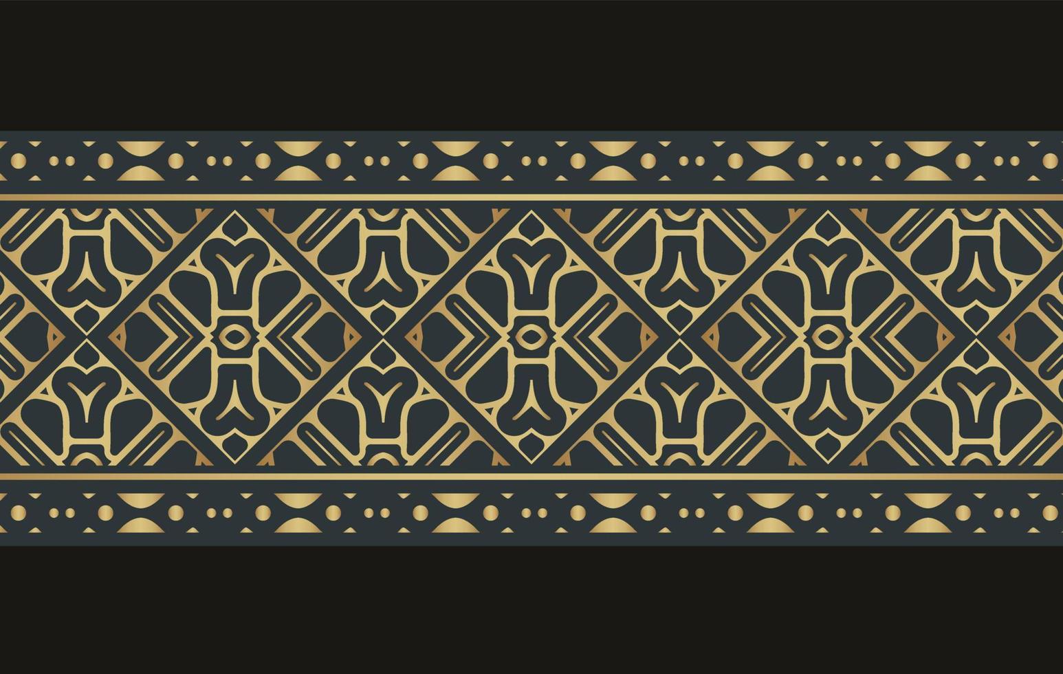 Elegant golden ornamental border template vector