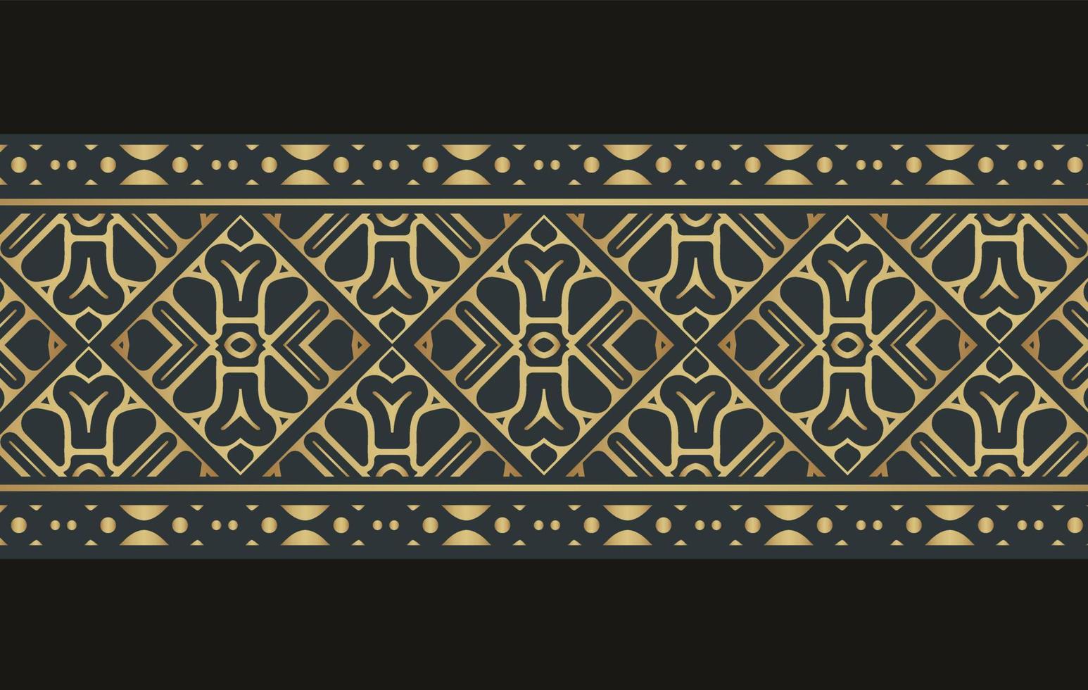 Elegant golden ornamental border template vector