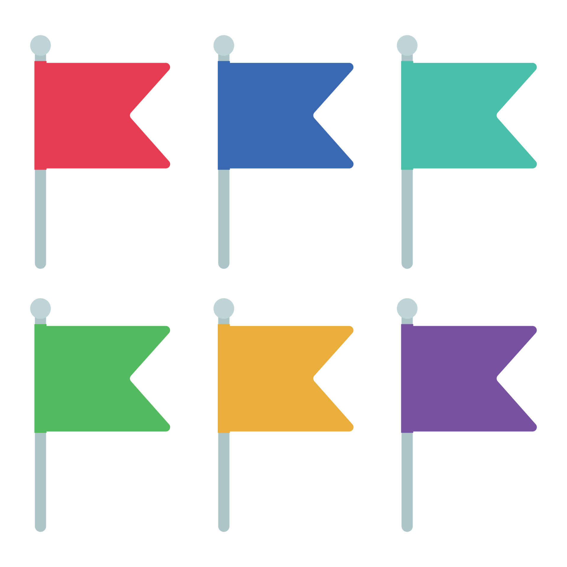 Different coloured flags collection 20774597 vector art at vecteezy
