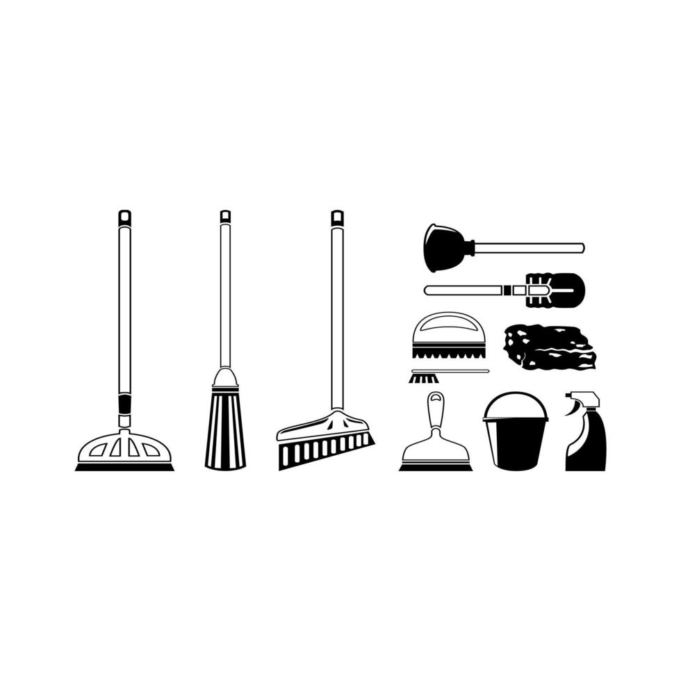 Cleaning Attribute Illustration Symbol Collection vector