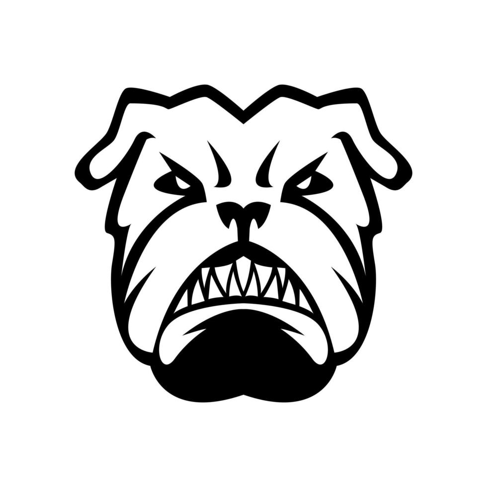 Bulldog Illustration Vector Design