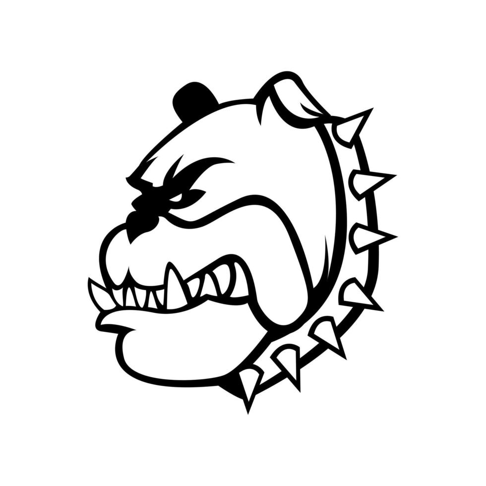 Bulldog Illustration Vector Design