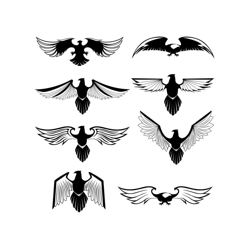 águila ilustración símbolo colección vector