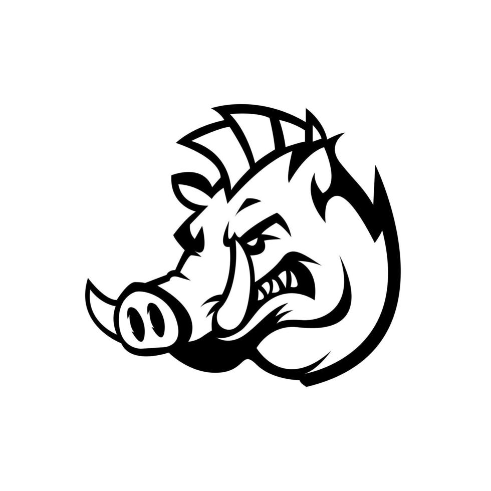 Wild Boar Illustration Vector Design