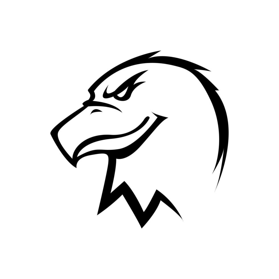 Eagle Head Illustration Vector Design