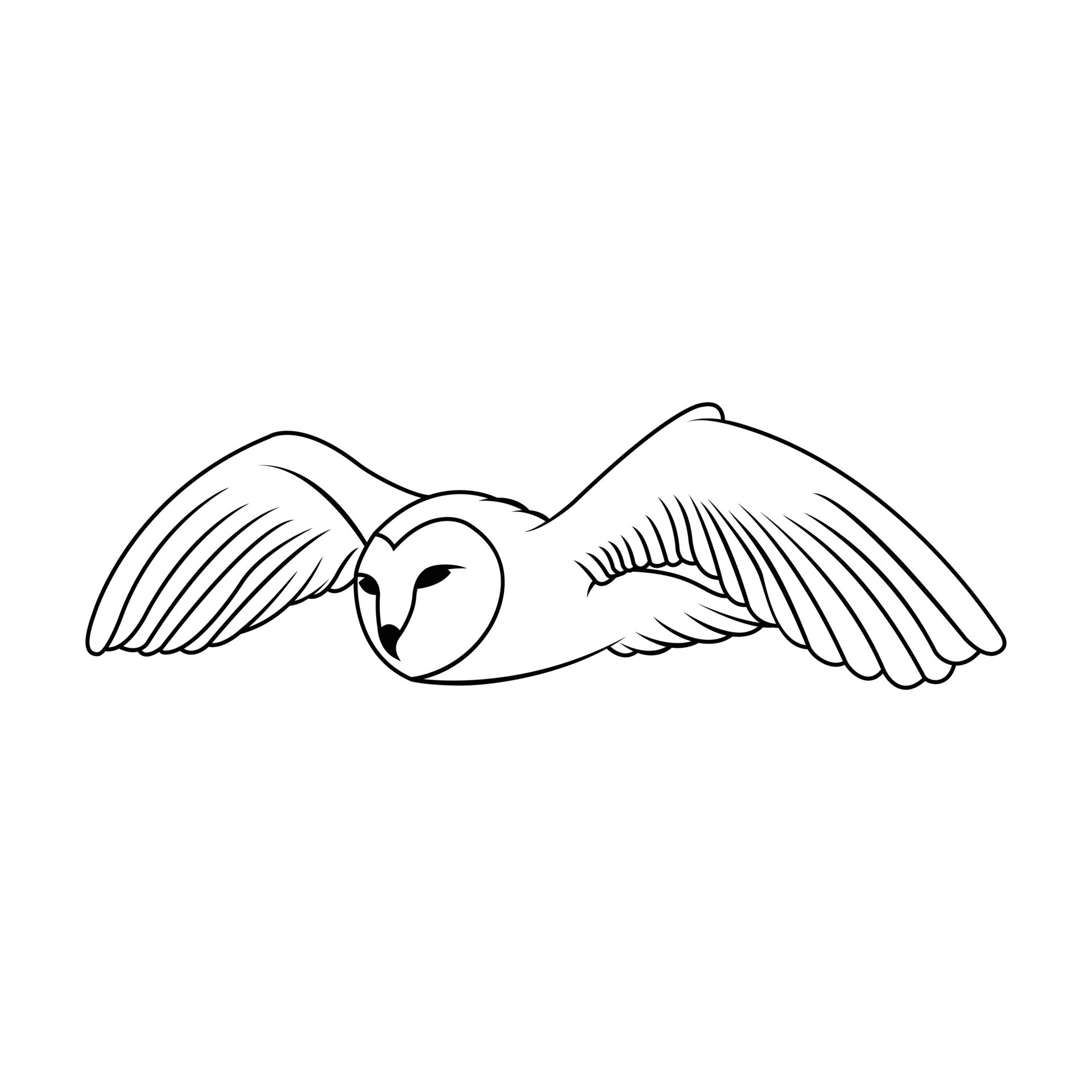 Flying Owl Illustration Vector Design 20774743 Vector Art at Vecteezy