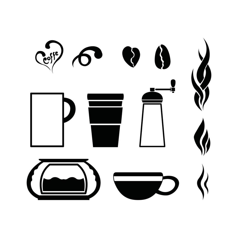 Coffee Illustration Symbol Collection vector