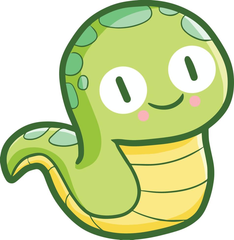 Cute and funny smiling caterpillar vector