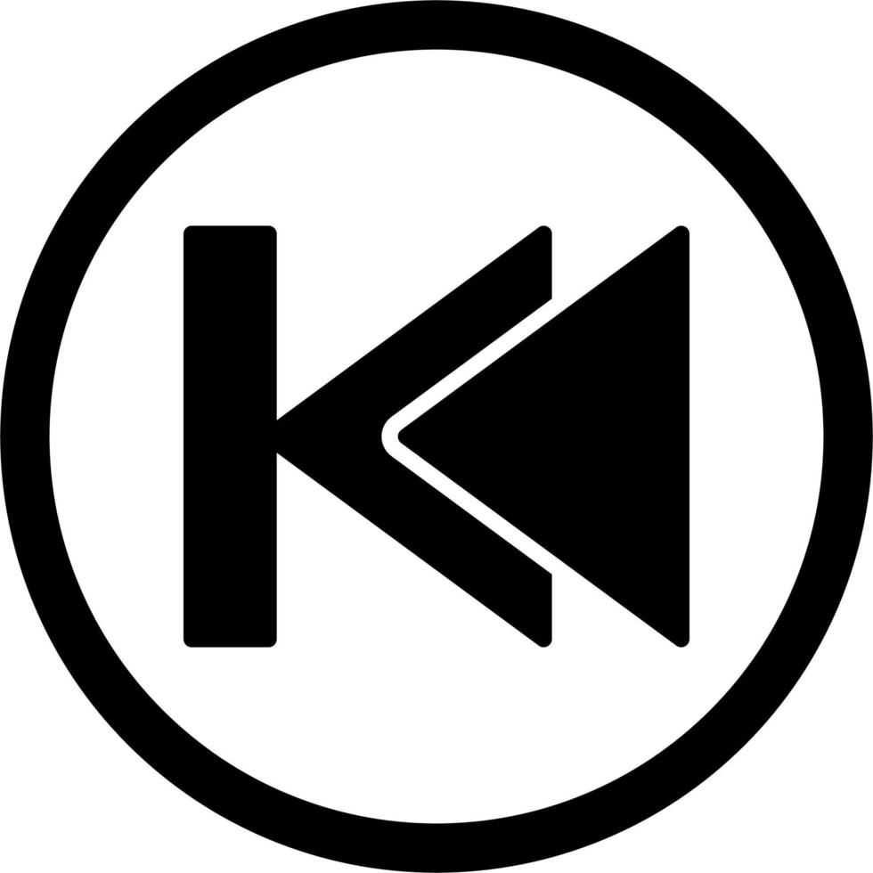 Previous track Vector Icon