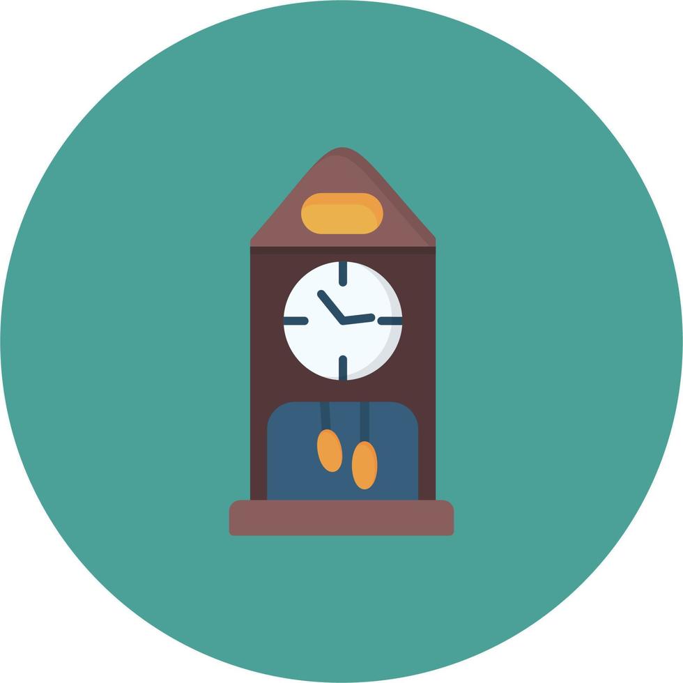 icono de vector de reloj de cuco