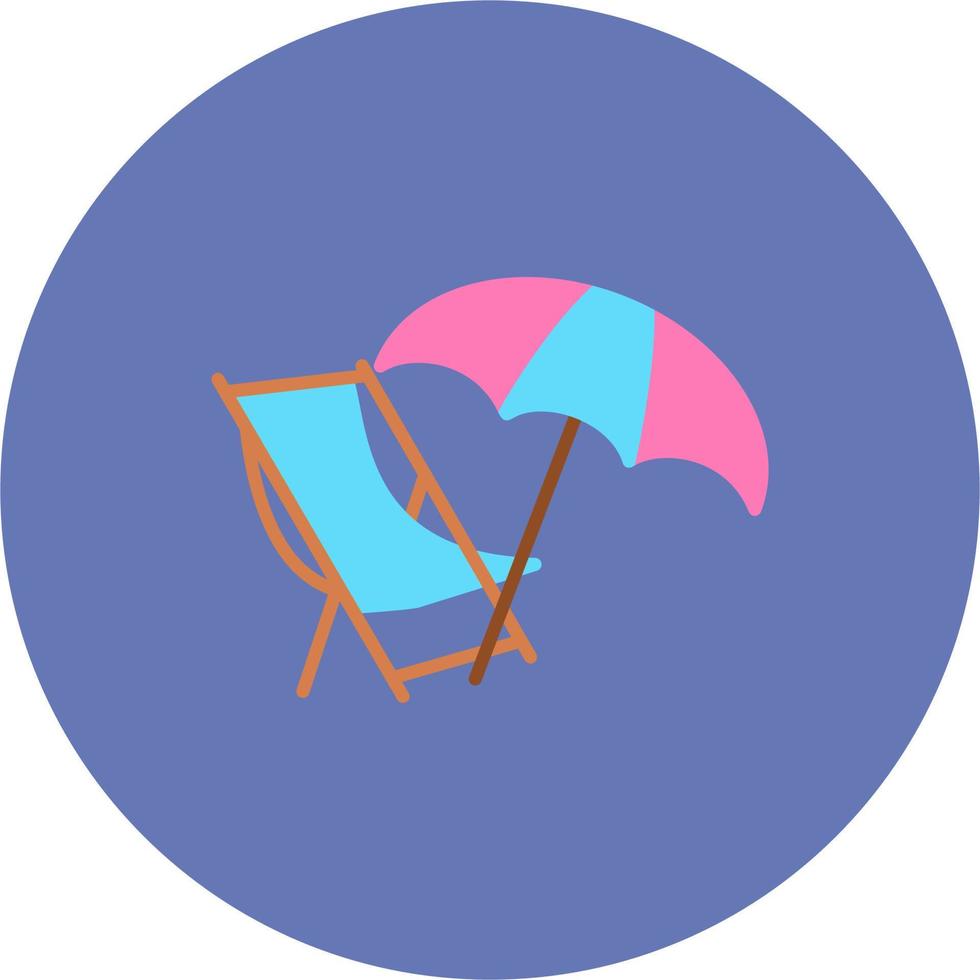 Deckchair Vector Icon