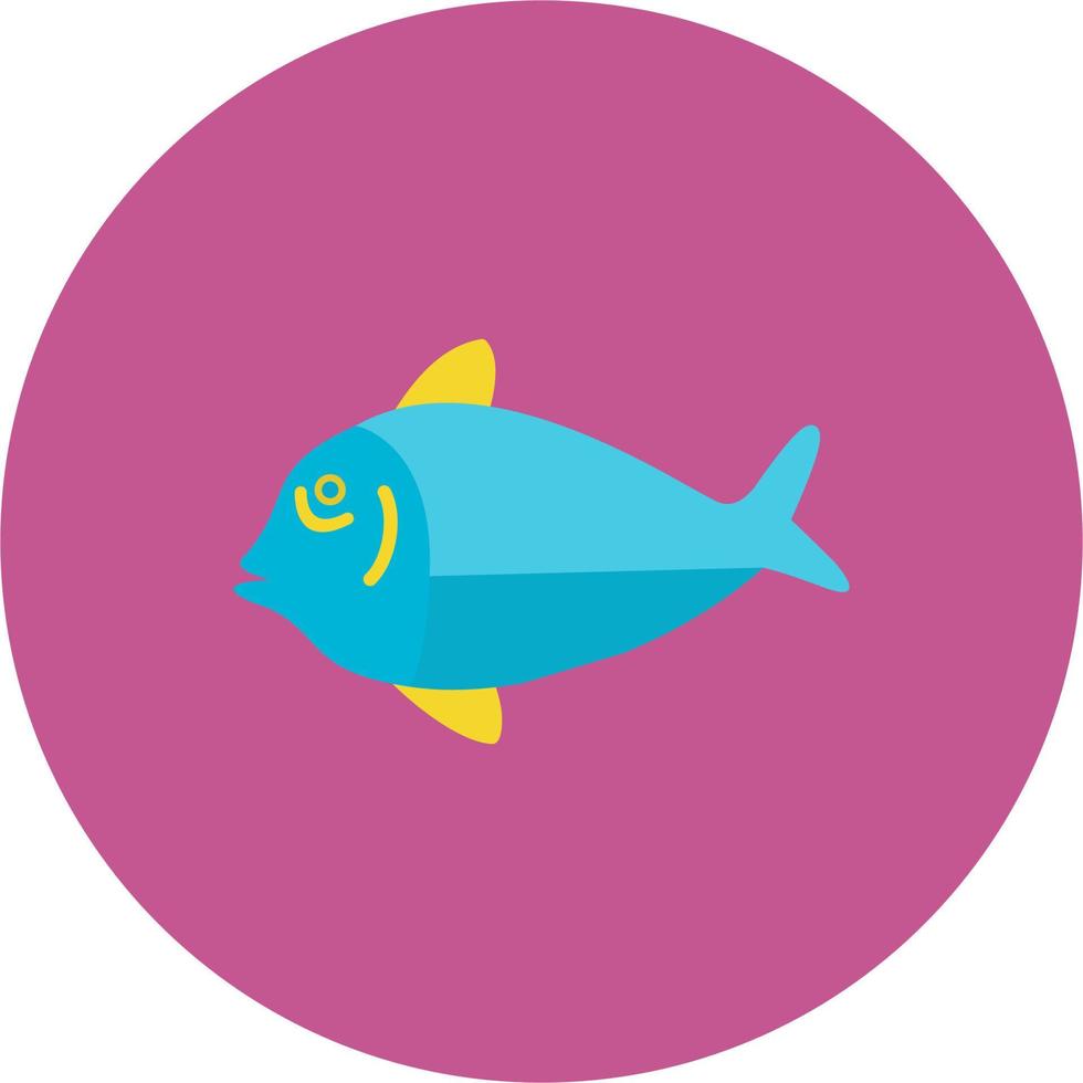 Blue Tang Fish Vector Icon