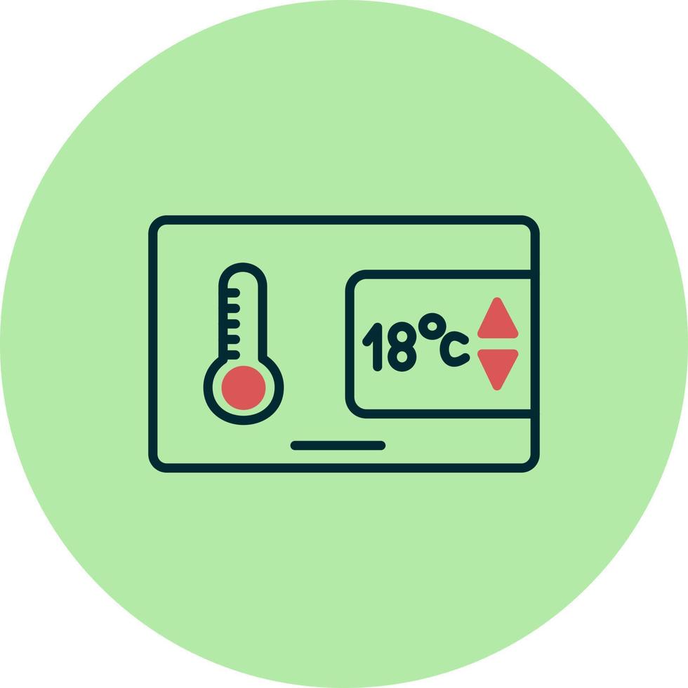 icono de vector de control de temperatura