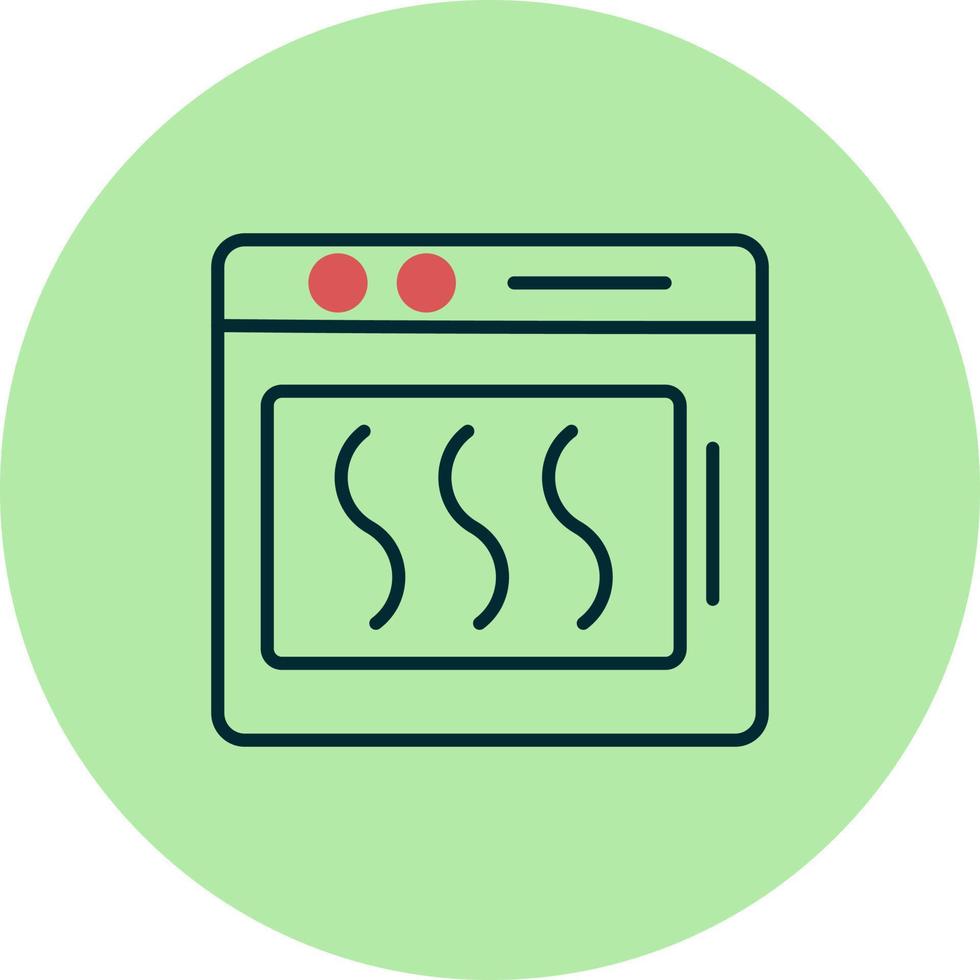 icono de vector de horno