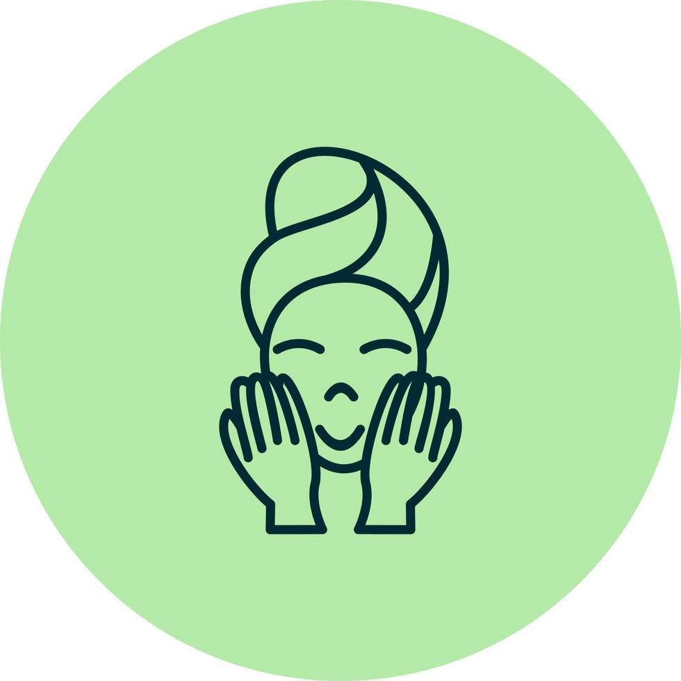 Wash face Vector Icon