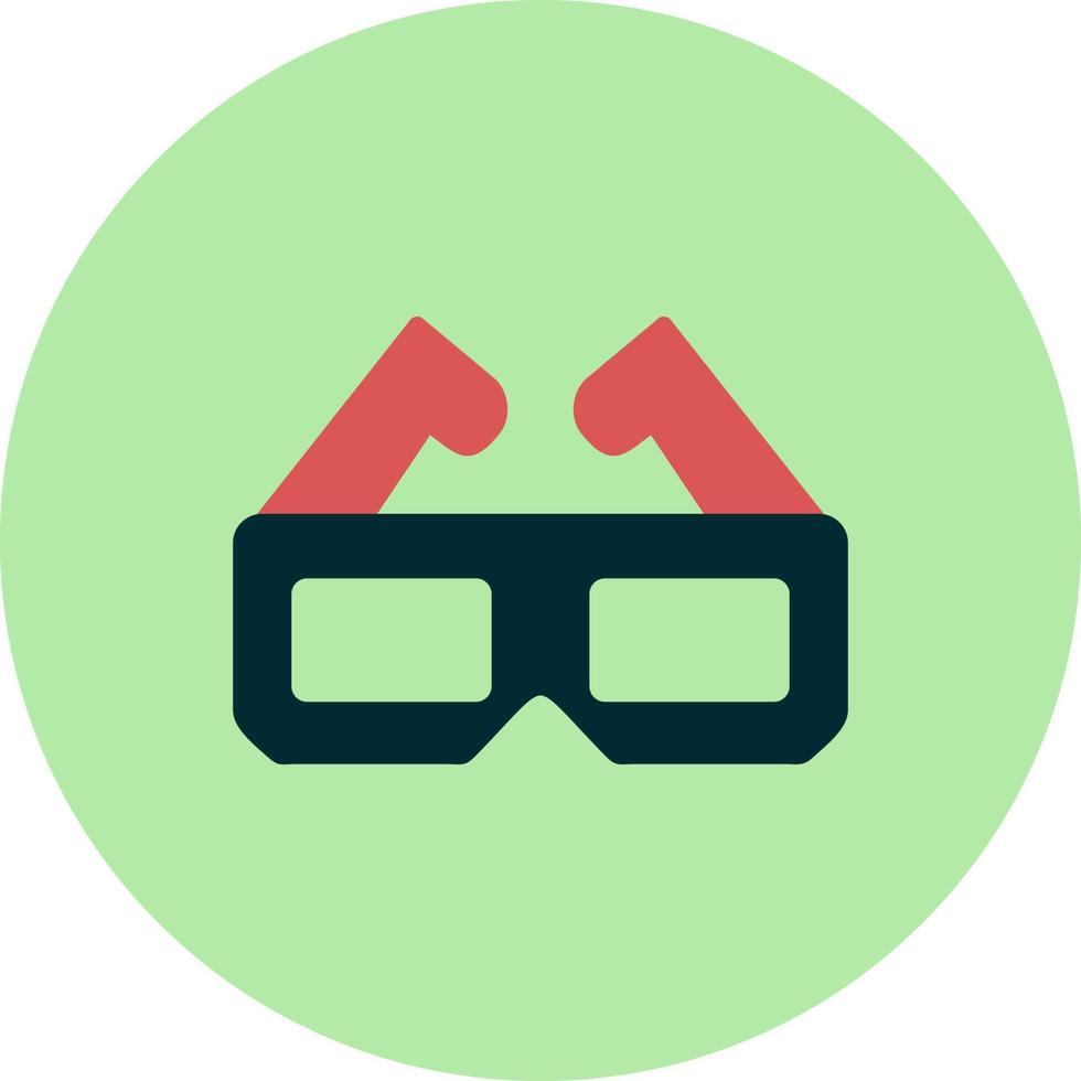 3d Glasses Vector Icon