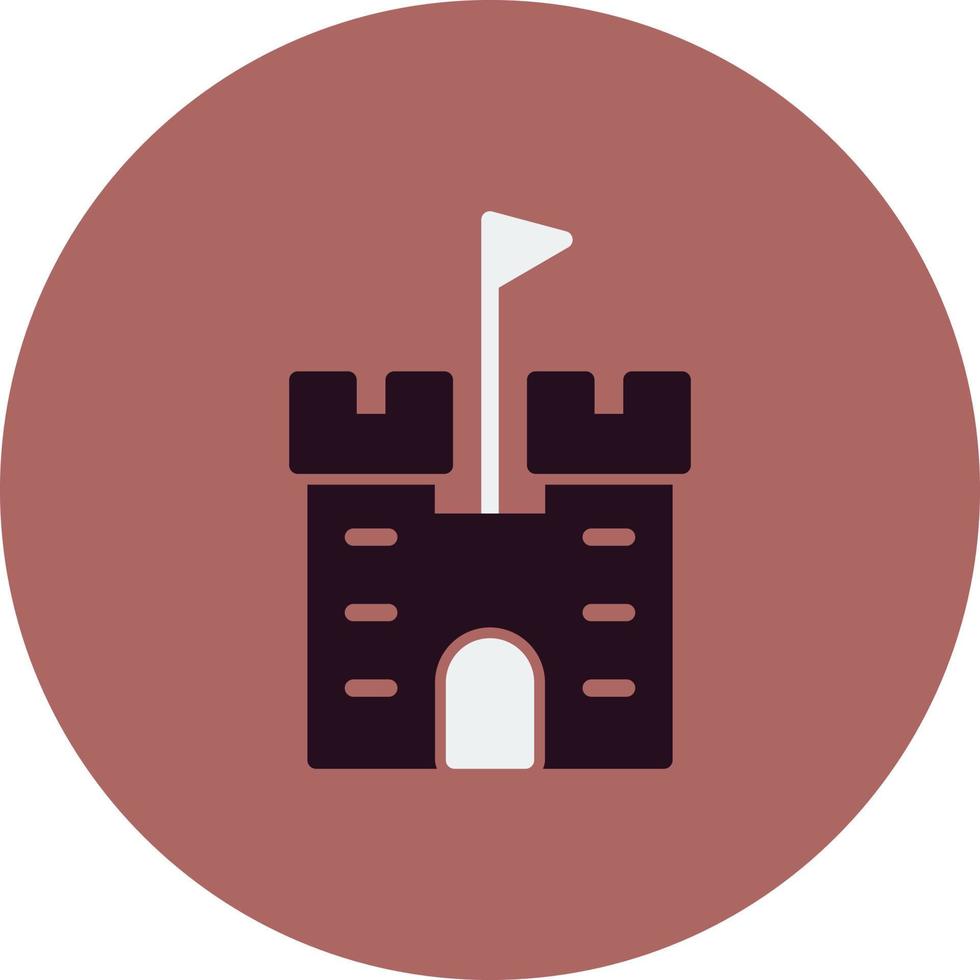 icono de vector de castillo