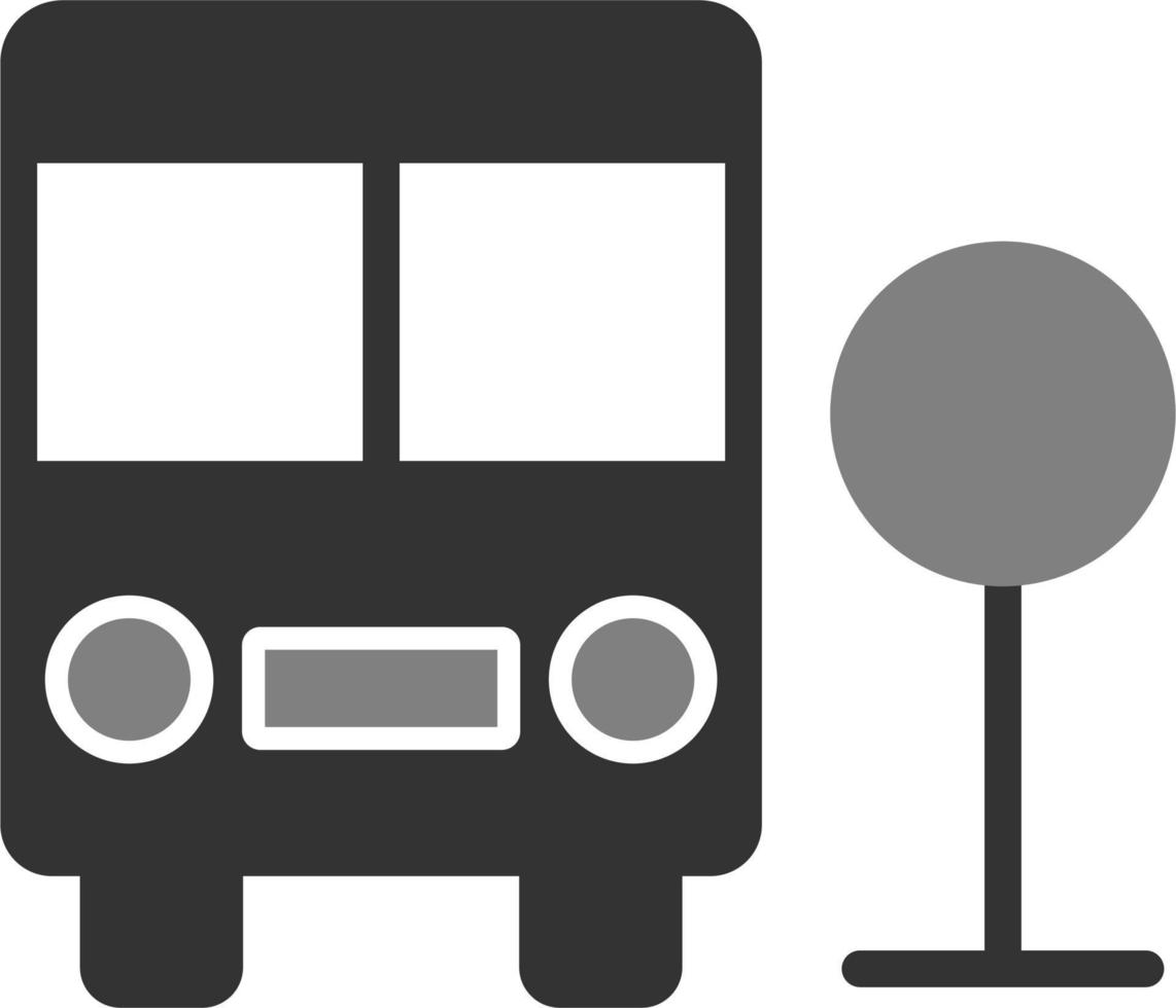 icono de vector de estación de autobús