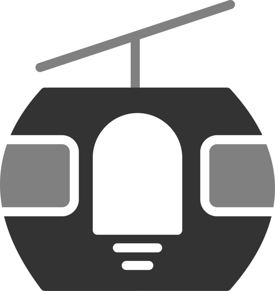 icono de vector de cabina de teleférico