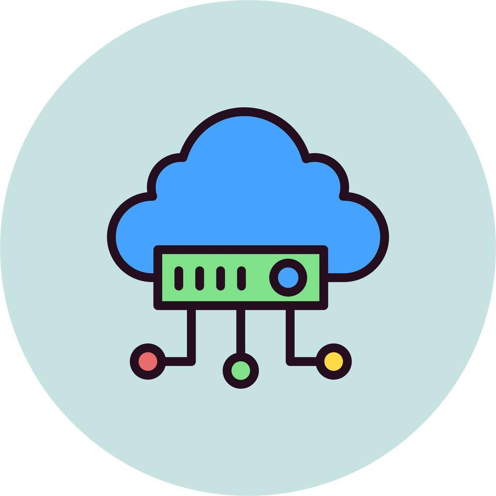 Cloud Network Vector Icon