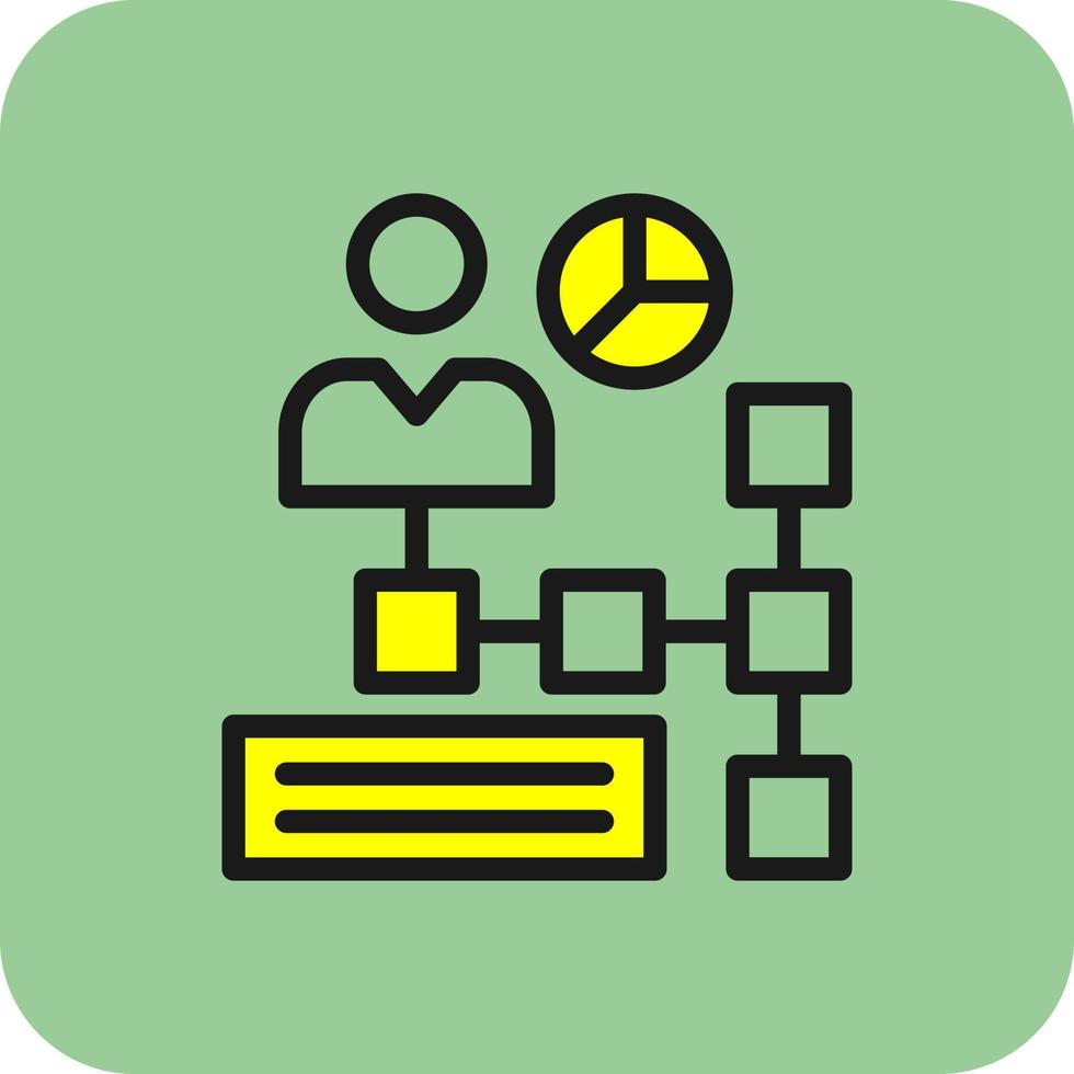 Organization Chart Vector Icon Design