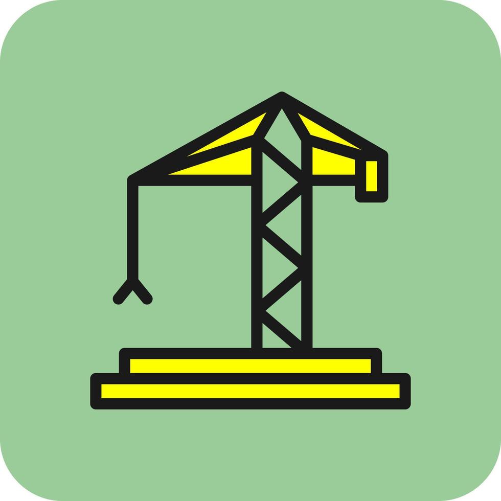 Crane Vector Icon Design