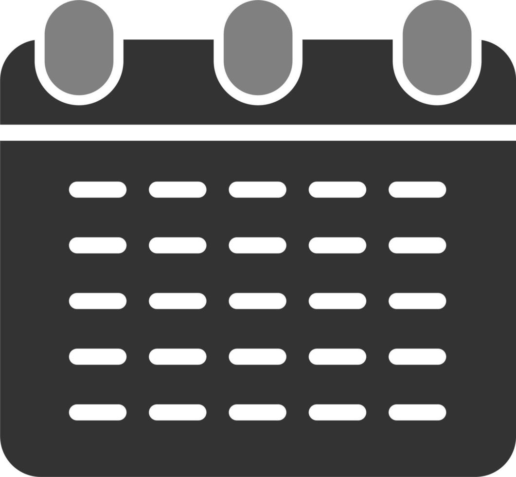 Monthly Calendar Vector Icon