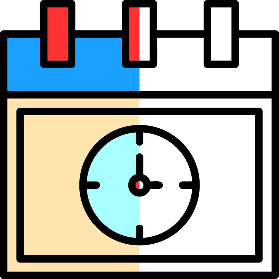 Deadline Vector Icon Design