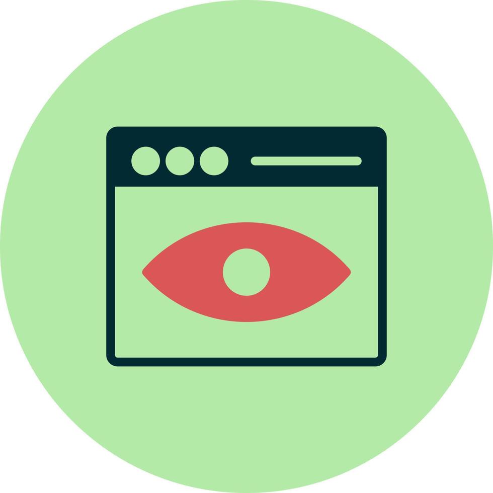 Web Visibility Vector Icon
