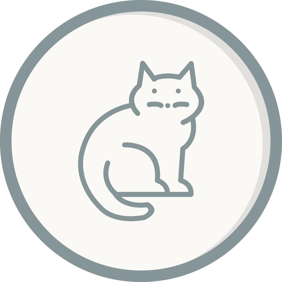 icono de vector de gato