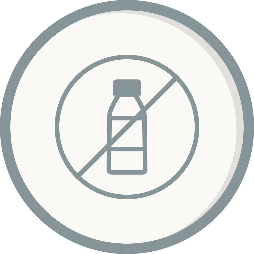 No Plastic Vector Icon