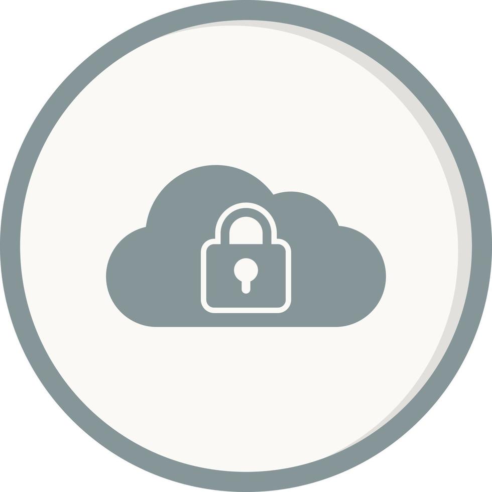 Cloud Security Vector Icon