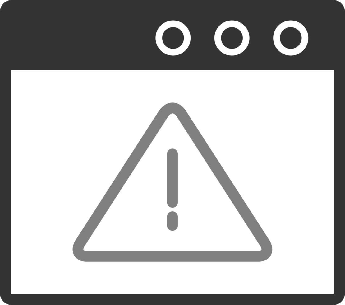 Browser Warning Vector Icon