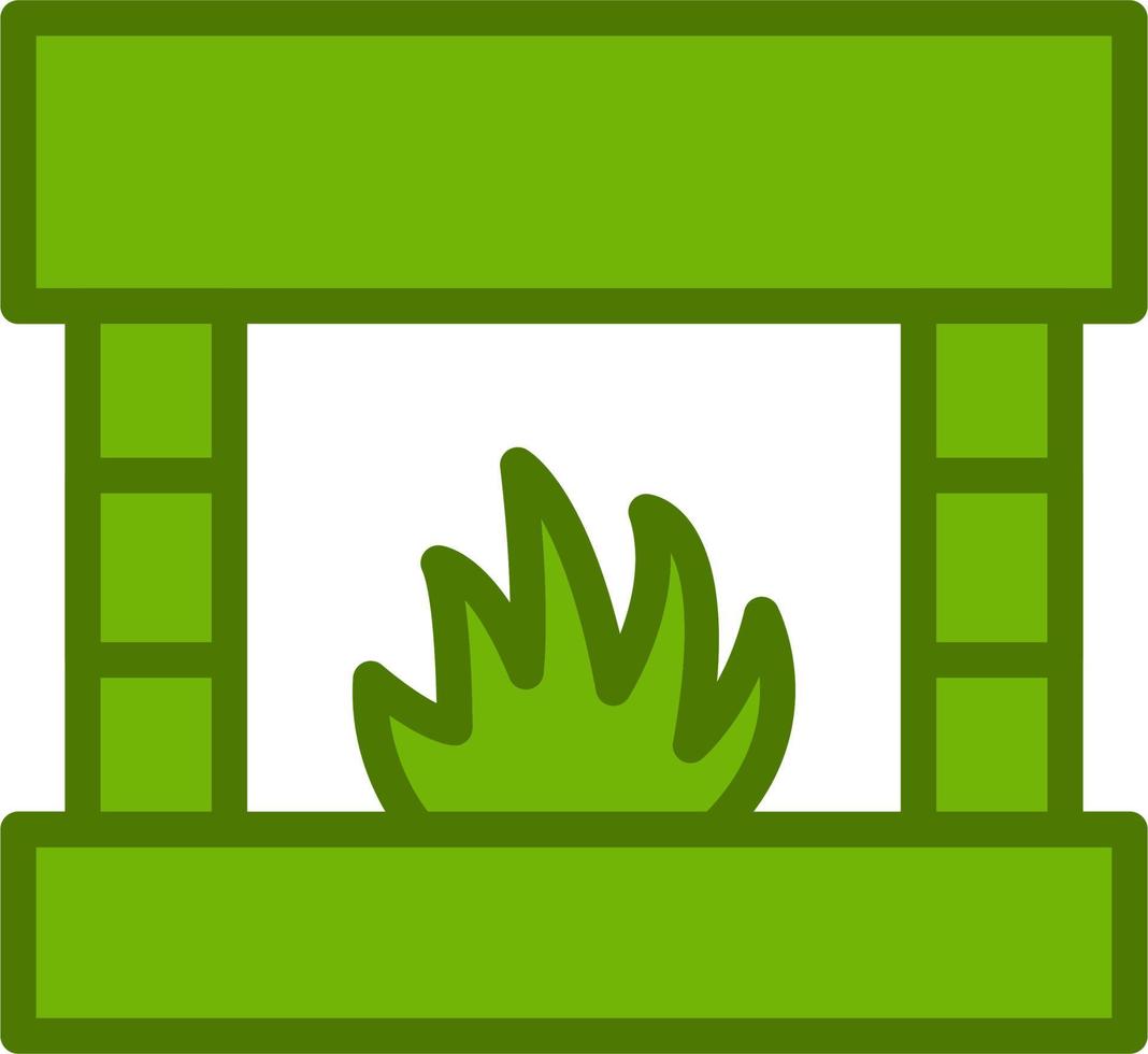 Fireplace Vector Icon